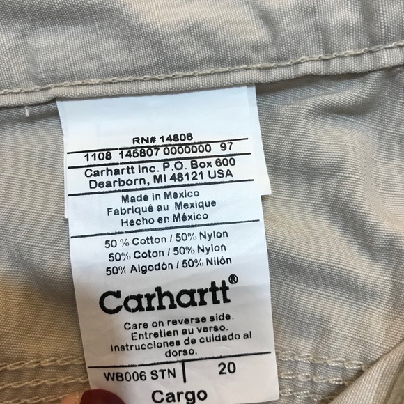 Carhartt Men’s Cargo Shorts Size 40 - Picture 6 of 10